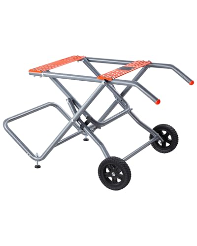 VEVOR Tischkreissägenständer, 158 kg Tragkraft, rollender, faltbares Untergestell mit 8 Zoll Gummirädern, einfache Lagerung, universell für die meisten Marken von Tischkreissägen, 1100x760x620 mm VEVOR Tischkreissägenständer, 158 kg Tragkraft, rollender, faltbares Untergestell mit 8 Zoll Gummirädern, einfache Lagerung, universell für die meisten Marken von Tischkreissägen, 1100x760x620 mm von VEVOR
