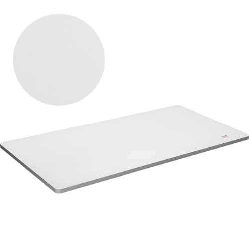 VEVOR Tischplatte 25mm Spanplatte 1397x711mm Holzplatte P2-Material melaminharzbeschichtet Spanholzplatte abgerundete Ecke Schreibtischplatte Ideal für Werkbank Reparaturwerkbank Bürotisch Esstisch von VEVOR