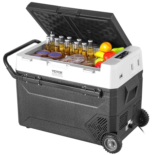 VEVOR Tragbarer Autokühlschrank, 12 V Auto Kühlbox, 60 L Einzelzonen-Tragbarer Gefrierschrank Rollbar, Einstellbare-20 bis 20 ℃, Kompressorkühler für Zuhause, Outdoor, Camping, Wohnmobil, Auto VEVOR Tragbarer Autokühlschrank, 12 V Auto Kühlbox, 60 L Einzelzonen-Tragbarer Gefrierschrank Rollbar, Einstellbare-20 bis 20 ℃, Kompressorkühler für Zuhause, Outdoor, Camping, Wohnmobil, Auto von VEVOR