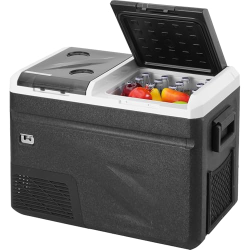 VEVOR Tragbarer Autokühlschrank mit Eisherstellungsfunktion, tragbarer 36-Liter-Gefrierschrank mit 2 Zonen, einstellbare Temperatur von -20 °C bis 20 °C, Kompressorkühler für Camping, Auto, Wohnmobil VEVOR Tragbarer Autokühlschrank mit Eisherstellungsfunktion, tragbarer 36-Liter-Gefrierschrank mit 2 Zonen, einstellbare Temperatur von -20 °C bis 20 °C, Kompressorkühler für Camping, Auto, Wohnmobil von VEVOR