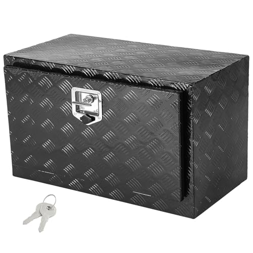 VEVOR Truckbox Werkzeugbox, Unterboden-Anhängerbox, Werkzeugkasten 914 x 356 x 406 mm Pickup-Aufbewahrungsbox, Aluminiumlegierung, 40 kg belastbarer Werkzeugkasten, abschließbare Aufbewahrungsbox von VEVOR