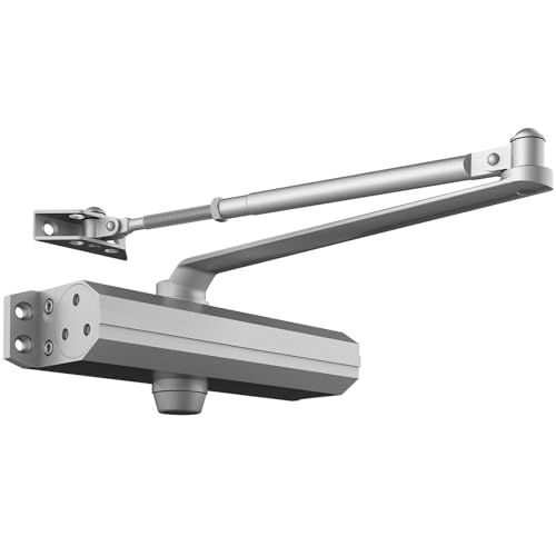 VEVOR Türschließer automatischer Torschließer für gewerbliche oder private Nutzung für Türgewichte bis 150 kg Stangentürschließer mit hydraulischem Puffer Gehäuse aus Aluminiumguss Silber VEVOR Türschließer automatischer Torschließer für gewerbliche oder private Nutzung für Türgewichte bis 150 kg Stangentürschließer mit hydraulischem Puffer Gehäuse aus Aluminiumguss Silber von VEVOR