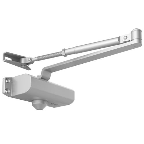VEVOR Türschließer automatischer Torschließer für gewerbliche oder private Nutzung für Türgewichte bis 45 kg Stangentürschließer mit hydraulischem Puffer Gehäuse aus Aluminiumguss Silber VEVOR Türschließer automatischer Torschließer für gewerbliche oder private Nutzung für Türgewichte bis 45 kg Stangentürschließer mit hydraulischem Puffer Gehäuse aus Aluminiumguss Silber von VEVOR