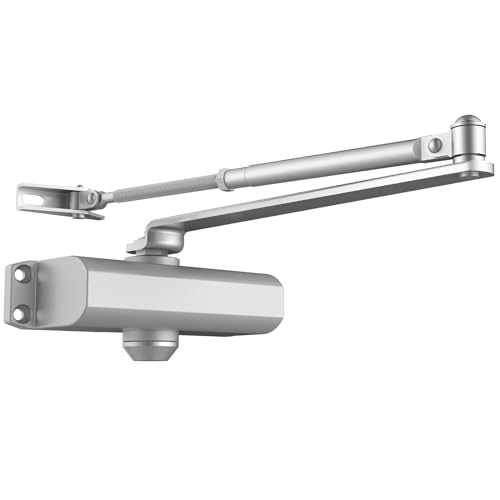 VEVOR Türschließer automatischer Torschließer für gewerbliche oder private Nutzung für Türgewichte bis 85 kg Stangentürschließer mit hydraulischem Puffer Gehäuse aus Aluminiumguss Silber VEVOR Türschließer automatischer Torschließer für gewerbliche oder private Nutzung für Türgewichte bis 85 kg Stangentürschließer mit hydraulischem Puffer Gehäuse aus Aluminiumguss Silber von VEVOR