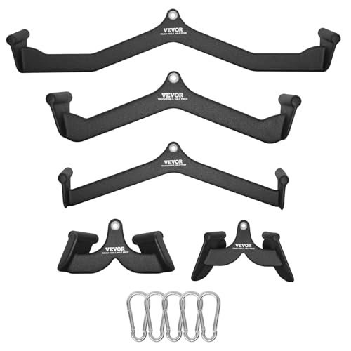 VEVOR Unisex – Erwachsene LAT-Pulldown-Anbaugeräte Kabelmaschinenaufsatz, Schwarz, 5PCS A VEVOR Unisex – Erwachsene LAT-Pulldown-Anbaugeräte Kabelmaschinenaufsatz, Schwarz, 5PCS A von VEVOR