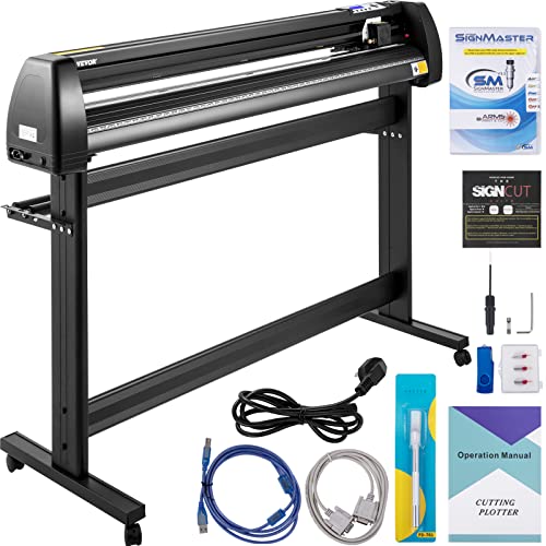 VEVOR Vinyl Schneideplotter 1350 mm, Folienschneider Max. Schnittbreite 1260 mm, Plottermaschine Schnittgeschwindigkeit 800 mm/s, Folienplotter mit Signcut & Signmaster, Hobbz Plotter, 25 kg… VEVOR Vinyl Schneideplotter 1350 mm, Folienschneider Max. Schnittbreite 1260 mm, Plottermaschine Schnittgeschwindigkeit 800 mm/s, Folienplotter mit Signcut & Signmaster, Hobbz Plotter, 25 kg… von VEVOR