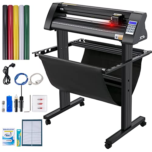 VEVOR Vinyl Schneideplotter 870 mm Folienschneider Leistung 95 W Spannung AC 85-264 V, Plottermaschine Halbautomatisch mit Ständer, Signmaster-Software, Aluminiumlegierung, ARM, DMPL/HPGL, Windows VEVOR Vinyl Schneideplotter 870 mm Folienschneider Leistung 95 W Spannung AC 85-264 V, Plottermaschine Halbautomatisch mit Ständer, Signmaster-Software, Aluminiumlegierung, ARM, DMPL/HPGL, Windows von VEVOR