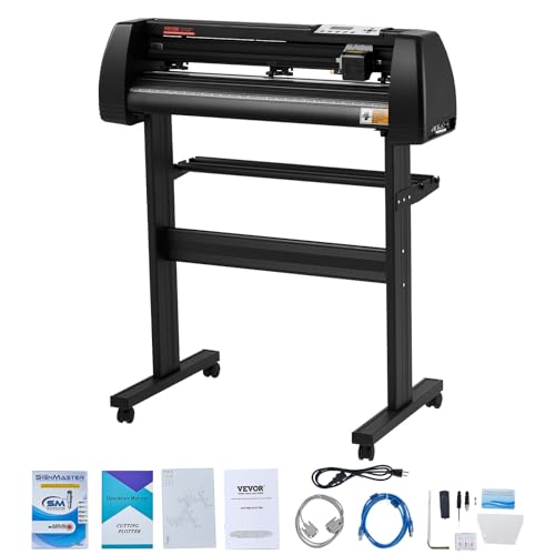 VEVOR Vinyl Schneideplotter Max. Einzug 720 mm Folienschneider Schrittmotor 800 mm/s Plottermaschine Schnittstärke Max. 3 mm, Folienplotter mit Klingenhalter, Vinylschneider mit Signcut & Signmaster VEVOR Vinyl Schneideplotter Max. Einzug 720 mm Folienschneider Schrittmotor 800 mm/s Plottermaschine Schnittstärke Max. 3 mm, Folienplotter mit Klingenhalter, Vinylschneider mit Signcut & Signmaster von VEVOR