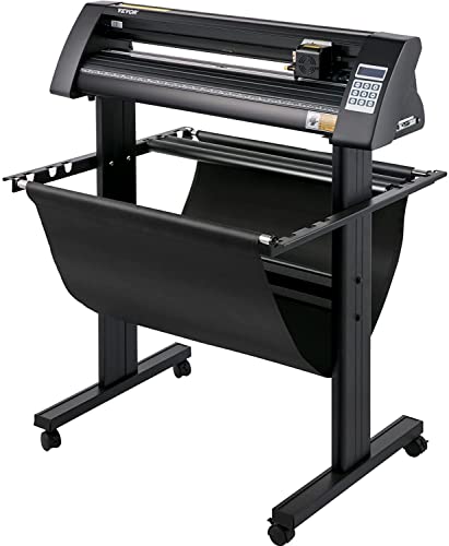 VEVOR Vinyl Schneideplotter Max. Papiereinzug 870 mm, Folienschneider Max. Schnittbreite 780 mm, Plottermaschine Max. Schnittgeschwindigkeit 800 mm/s, Hobbyplotter Halbautomatisch mit Signcut-Software von VEVOR