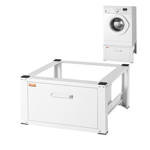 VEVOR Wäscheständer, 711,2 x 685,8 x 363,22 mm, Standplattform für Waschmaschine und Trockner, universelle Passform, 299,4 kg Kapazität, robuste, Basis für Waschmaschine von VEVOR