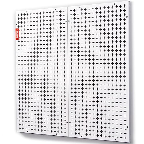 VEVOR Werkzeugwand 814 x 814mm Lochwand Werkstatt 150 kg Tragfähigkeit Werkzeughalter Kaltgewalzter Stahl verzinkte Oberfläche Werkzeug Wandregal 1/4" Lochdurchmesser Pegboard Werkstatteinrichtung von VEVOR