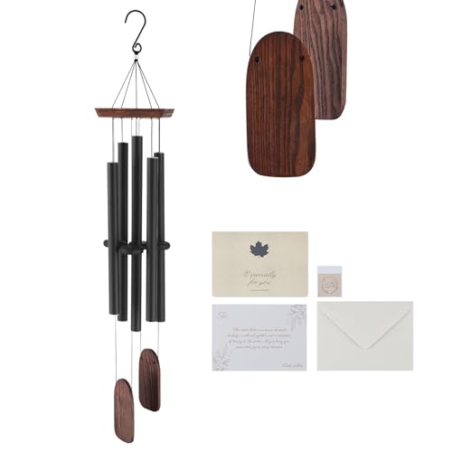 VEVOR Windspiel, 48 Zoll, Windspiel mit tiefem Ton und 5 Röhren, einzigartiges großes Gedenk-Windspiel zum Jahrestag, tolle Außendekoration für Terrasse, Veranda, Garten und Hinterhof, schwarz VEVOR Windspiel, 48 Zoll, Windspiel mit tiefem Ton und 5 Röhren, einzigartiges großes Gedenk-Windspiel zum Jahrestag, tolle Außendekoration für Terrasse, Veranda, Garten und Hinterhof, schwarz von VEVOR