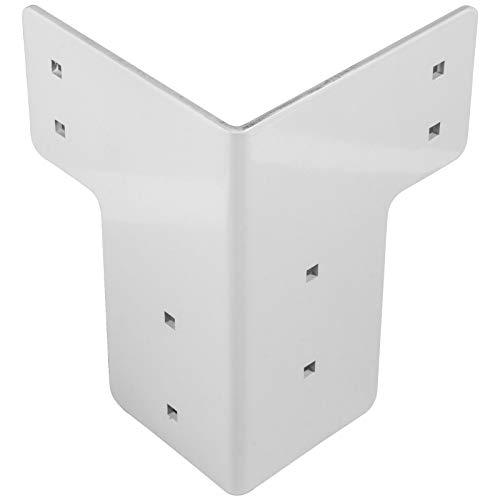 VEVOR Workbench Corner Brackets 8 PCs Shop Table Bracket Kit 48 LBS Shop Table Corner Brackets 4 mm Right Angle White Color Galvanized Steel Elevated Platform Brackets von VEVOR