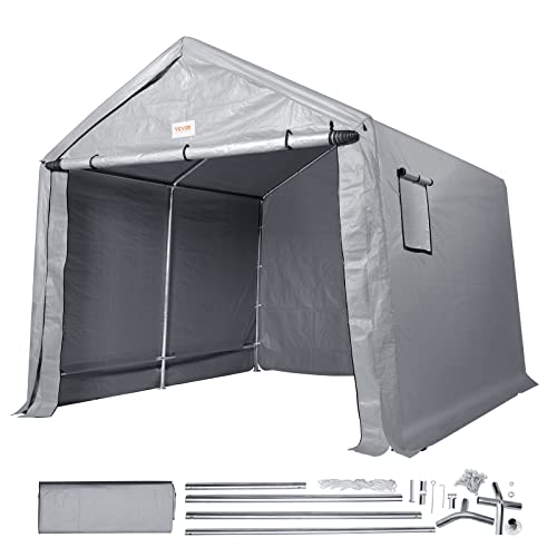 VEVOR Zeltgarage 304,8 x 304,8 x 259,1 cm Garagenzelt aus verzinkten Stahlstangen und Einer dreischichtigen 240G-PE-Abdeckung Lagerzelt Carport 250 x 215 x 187 cm Zelttürgröße Gerätezelt Grau VEVOR Zeltgarage 304,8 x 304,8 x 259,1 cm Garagenzelt aus verzinkten Stahlstangen und Einer dreischichtigen 240G-PE-Abdeckung Lagerzelt Carport 250 x 215 x 187 cm Zelttürgröße Gerätezelt Grau von VEVOR