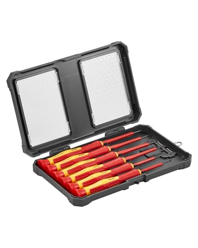 VEVOR isolierter Schraubenziehersatz 6-tlg. Profi elektrischer Schraubendrehersatz, isolierter Elektriker-Werkzeugsatz, mit magnetischen Kreuzschlitzspitzen & 360° Drehschraubendreher & Tasche VEVOR isolierter Schraubenziehersatz 6-tlg. Profi elektrischer Schraubendrehersatz, isolierter Elektriker-Werkzeugsatz, mit magnetischen Kreuzschlitzspitzen & 360° Drehschraubendreher & Tasche von VEVOR