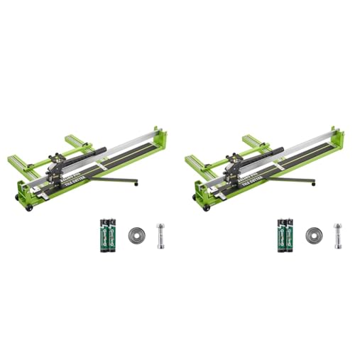 VEVOR manuelle Fliesenschneidmaschine 1000mm Fliesen Schneidemaschine mit einer Gesamtschnittlänge von 1000 mm Professioneller Fließenschneider (Packung mit 2) von VEVOR
