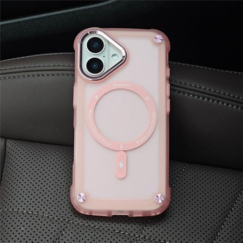 VFDHN Airbag-Schutzhülle für iPhone 16 15 14 13 12 11 Pro Max Plus 16 15 Magnetische Metallpanzerung Silikon Stoßfeste Hülle, Pink, Für iPhone 13 ProMax VFDHN Airbag-Schutzhülle für iPhone 16 15 14 13 12 11 Pro Max Plus 16 15 Magnetische Metallpanzerung Silikon Stoßfeste Hülle, Pink, Für iPhone 13 ProMax von VFDHN