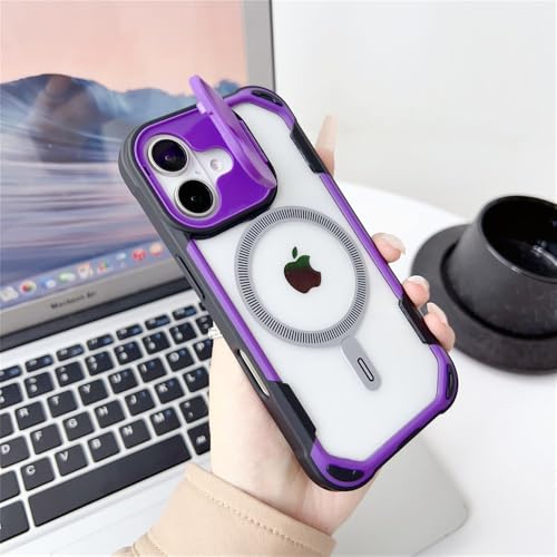 VFDHN Transparente Airbag-Hülle für iPhone 16 15 14 13 12 11 Pro Max 16 Plus Magnetische Linsenhalterung Stoßfeste dünne Abdeckung, Lila, Für iPhone 12 ProMax VFDHN Transparente Airbag-Hülle für iPhone 16 15 14 13 12 11 Pro Max 16 Plus Magnetische Linsenhalterung Stoßfeste dünne Abdeckung, Lila, Für iPhone 12 ProMax von VFDHN