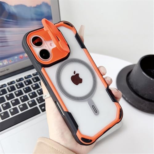 VFDHN Transparente Airbag-Hülle für iPhone 16 15 14 13 12 11 Pro Max 16 Plus Magnetische Linsenhalterung Stoßfeste dünne Abdeckung, orange, für iPhone 14 Pro VFDHN Transparente Airbag-Hülle für iPhone 16 15 14 13 12 11 Pro Max 16 Plus Magnetische Linsenhalterung Stoßfeste dünne Abdeckung, orange, für iPhone 14 Pro von VFDHN