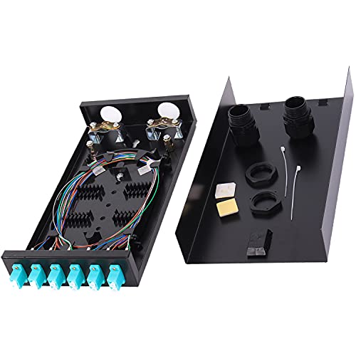 VFLTOOL LC-MM 6-Port OM3 Box-Kabel, 12-Port-Wandhalterung, Glasfasergehäuse mit Spule, OM3-Multimode-LC-UPC-Kit (enthält 1 Meter 12-adriges LC-UPC OM3-Pigtail und 6-Port-Duplex-OM3-LGX-geladenes Panel VFLTOOL LC-MM 6-Port OM3 Box-Kabel, 12-Port-Wandhalterung, Glasfasergehäuse mit Spule, OM3-Multimode-LC-UPC-Kit (enthält 1 Meter 12-adriges LC-UPC OM3-Pigtail und 6-Port-Duplex-OM3-LGX-geladenes Panel von VFLTOOL