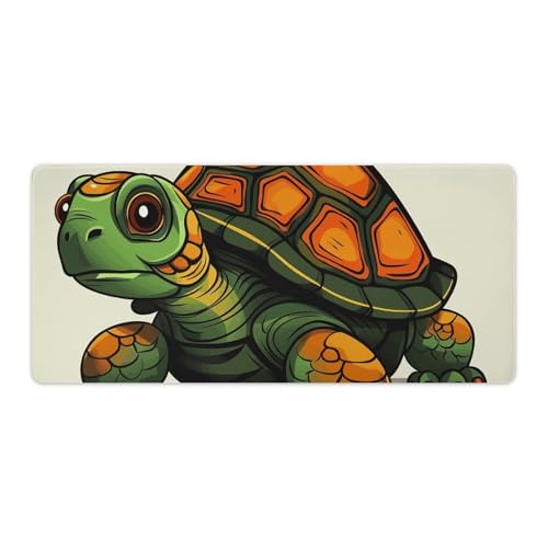 Großes Mauspad, erweitertes Gaming-Mauspad, rutschfeste Unterseite, wasserdichte Schreibtischunterlage mit genähten Kanten, Cartoon-Schildkröten-Illustration, Tastaturmatte für Zuhause, Büro, 40,6 x Großes Mauspad, erweitertes Gaming-Mauspad, rutschfeste Unterseite, wasserdichte Schreibtischunterlage mit genähten Kanten, Cartoon-Schildkröten-Illustration, Tastaturmatte für Zuhause, Büro, 40,6 x von VFMKT