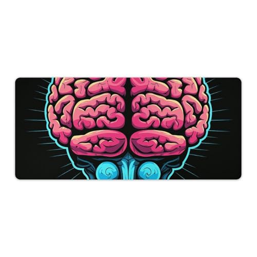 Großes Mauspad, erweitertes Gaming-Mauspad, rutschfeste Unterseite, wasserdichte Schreibtischunterlage mit genähten Kanten, Gehirnübung, Tastaturmatte für Zuhause, Büro, 40,6 x 91,4 cm Großes Mauspad, erweitertes Gaming-Mauspad, rutschfeste Unterseite, wasserdichte Schreibtischunterlage mit genähten Kanten, Gehirnübung, Tastaturmatte für Zuhause, Büro, 40,6 x 91,4 cm von VFMKT