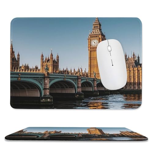 Mauspad, 20,1 x 23,9 cm, rutschfest, wasserdicht, Gaming-Mauspad für kabellose Maus, Computer, Laptop, Büro, Big Ben und Parlamentshäuser am Fluss Mauspad, 20,1 x 23,9 cm, rutschfest, wasserdicht, Gaming-Mauspad für kabellose Maus, Computer, Laptop, Büro, Big Ben und Parlamentshäuser am Fluss von VFMKT