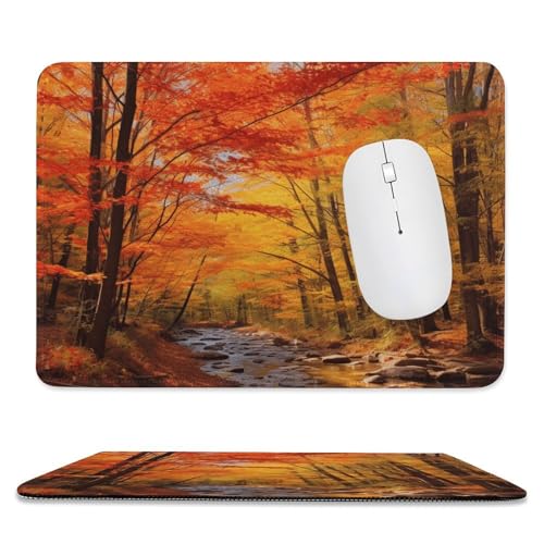 Mauspad, 20,1 x 23,9 cm, rutschfest, wasserdicht, Gaming-Mauspad für kabellose Maus, Computer, Laptop, Büro, Herbstlaub Mauspad, 20,1 x 23,9 cm, rutschfest, wasserdicht, Gaming-Mauspad für kabellose Maus, Computer, Laptop, Büro, Herbstlaub von VFMKT