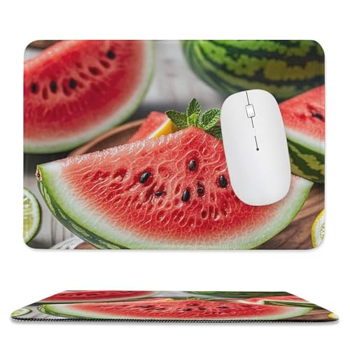 Mauspad, 20,1 x 23,9 cm, rutschfest, wasserdicht, Gaming-Mauspad für kabellose Maus, Computer, Laptop, Büro, Wassermelone, Zitrone Mauspad, 20,1 x 23,9 cm, rutschfest, wasserdicht, Gaming-Mauspad für kabellose Maus, Computer, Laptop, Büro, Wassermelone, Zitrone von VFMKT
