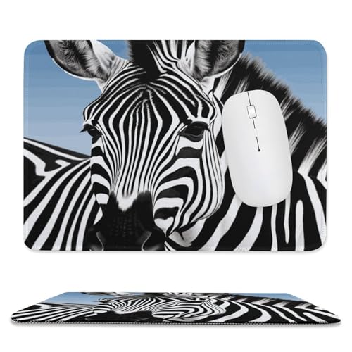 Mauspad, 20,1 x 23,9 cm, rutschfest, wasserdicht, Gaming-Mauspad für kabellose Maus, Computer, Laptop, Büro, Zebra Mauspad, 20,1 x 23,9 cm, rutschfest, wasserdicht, Gaming-Mauspad für kabellose Maus, Computer, Laptop, Büro, Zebra von VFMKT