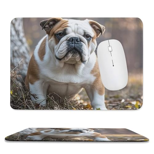 Mauspad, 20,1 x 23,9 cm, rutschfest, wasserdicht, Gaming-Mauspad für kabellose Maus, Computer, Laptop, Büro, englische Bulldoggen Mauspad, 20,1 x 23,9 cm, rutschfest, wasserdicht, Gaming-Mauspad für kabellose Maus, Computer, Laptop, Büro, englische Bulldoggen von VFMKT