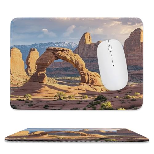 Mauspad, 20,1 x 23,9 cm, rutschfest, wasserdicht, Gaming-Mauspad für kabellose Maus, Computer, Laptop, Bürobögen, Nationalpark Mauspad, 20,1 x 23,9 cm, rutschfest, wasserdicht, Gaming-Mauspad für kabellose Maus, Computer, Laptop, Bürobögen, Nationalpark von VFMKT