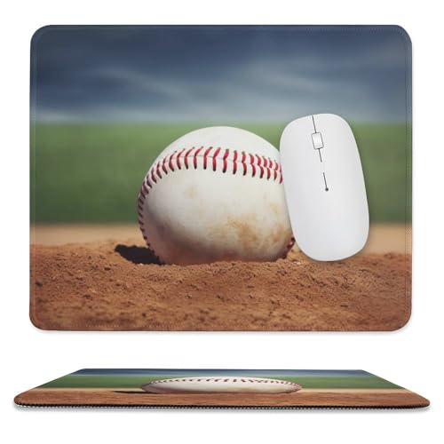 Mauspad, 24,9 x 30 cm, rutschfest, wasserdicht, Gaming-Mauspad für kabellose Maus, Computer, Laptop, Büro, Baseball Mauspad, 24,9 x 30 cm, rutschfest, wasserdicht, Gaming-Mauspad für kabellose Maus, Computer, Laptop, Büro, Baseball von VFMKT