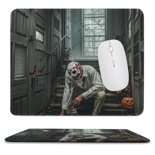 Mauspad, 24,9 x 30 cm, rutschfest, wasserdicht, Gaming-Mauspad für kabellose Maus, Computer, Laptop, Büro, Halloween, Horror-Thema Mauspad, 24,9 x 30 cm, rutschfest, wasserdicht, Gaming-Mauspad für kabellose Maus, Computer, Laptop, Büro, Halloween, Horror-Thema von VFMKT
