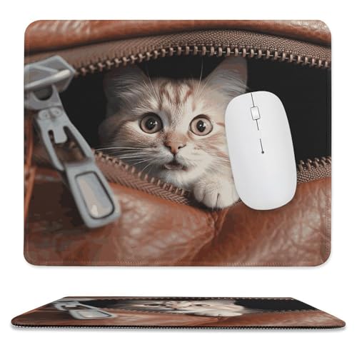 Mauspad, 24,9 x 30 cm, rutschfest, wasserdicht, Gaming-Mauspad für kabellose Maus, Computer, Laptop, Büro, Katze schaut heraus Mauspad, 24,9 x 30 cm, rutschfest, wasserdicht, Gaming-Mauspad für kabellose Maus, Computer, Laptop, Büro, Katze schaut heraus von VFMKT