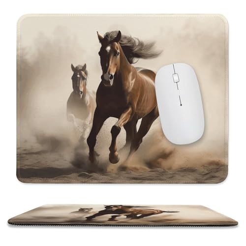 Mauspad, 24,9 x 30 cm, rutschfest, wasserdicht, Gaming-Mauspad für kabellose Maus, Computer, Laptop, Büro, Tiere, Pferdelaufen Mauspad, 24,9 x 30 cm, rutschfest, wasserdicht, Gaming-Mauspad für kabellose Maus, Computer, Laptop, Büro, Tiere, Pferdelaufen von VFMKT
