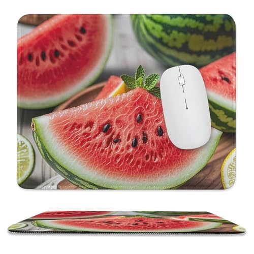 Mauspad, 24,9 x 30 cm, rutschfest, wasserdicht, Gaming-Mauspad für kabellose Maus, Computer, Laptop, Büro, Wassermelone, Zitrone Mauspad, 24,9 x 30 cm, rutschfest, wasserdicht, Gaming-Mauspad für kabellose Maus, Computer, Laptop, Büro, Wassermelone, Zitrone von VFMKT