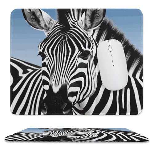 Mauspad, 24,9 x 30 cm, rutschfest, wasserdicht, Gaming-Mauspad für kabellose Maus, Computer, Laptop, Büro, Zebra von VFMKT