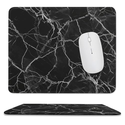 Mauspad, 24,9 x 30 cm, rutschfest, wasserdicht, Gaming-Mauspad für kabellose Maus, Computer, Laptop, Büro, schwarzer Marmor Mauspad, 24,9 x 30 cm, rutschfest, wasserdicht, Gaming-Mauspad für kabellose Maus, Computer, Laptop, Büro, schwarzer Marmor von VFMKT