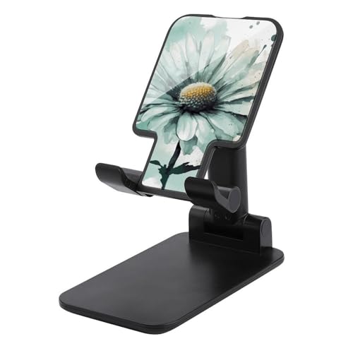 VFMKT Faltbarer Handy-Ständer, verstellbarer Winkel, Höhe, Desktop-Handyhalterung, tragbar, Mintgrün, Aquarell, Gänseblümchen, kompatibel mit allen Smartphones, Schwarz VFMKT Faltbarer Handy-Ständer, verstellbarer Winkel, Höhe, Desktop-Handyhalterung, tragbar, Mintgrün, Aquarell, Gänseblümchen, kompatibel mit allen Smartphones, Schwarz von VFMKT