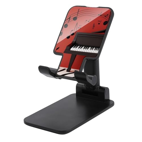 VFMKT Faltbarer Handy-Ständer, verstellbarer Winkel, Höhe, Desktop-Handyhalterung, tragbar, Musiknoten, Klavier, Handyhalterung, kompatibel mit allen Smartphones, Schwarz VFMKT Faltbarer Handy-Ständer, verstellbarer Winkel, Höhe, Desktop-Handyhalterung, tragbar, Musiknoten, Klavier, Handyhalterung, kompatibel mit allen Smartphones, Schwarz von VFMKT