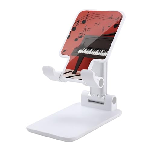 VFMKT Faltbarer Handy-Ständer, verstellbarer Winkel, Höhe, Desktop-Handyhalterung, tragbar, Musiknoten, Klavier, Handyhalterung, kompatibel mit allen Smartphones, Weiß VFMKT Faltbarer Handy-Ständer, verstellbarer Winkel, Höhe, Desktop-Handyhalterung, tragbar, Musiknoten, Klavier, Handyhalterung, kompatibel mit allen Smartphones, Weiß von VFMKT