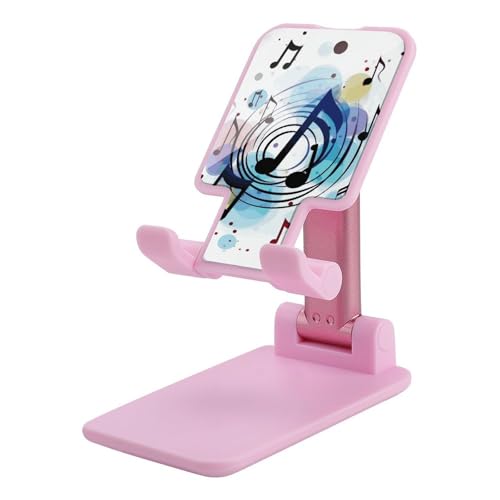 VFMKT Faltbarer Handy-Ständer, verstellbarer Winkel, Höhe, Desktop-Handyhalterung, tragbar, gepunktet, Musiknoten, Handyhalterung, kompatibel mit allen Smartphones, rosa Stil VFMKT Faltbarer Handy-Ständer, verstellbarer Winkel, Höhe, Desktop-Handyhalterung, tragbar, gepunktet, Musiknoten, Handyhalterung, kompatibel mit allen Smartphones, rosa Stil von VFMKT
