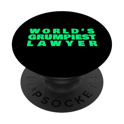 Der mürrischste Anwalt der Welt Lustige Anwaltskanzlei PopSockets Klebender PopGrip von VG Productions