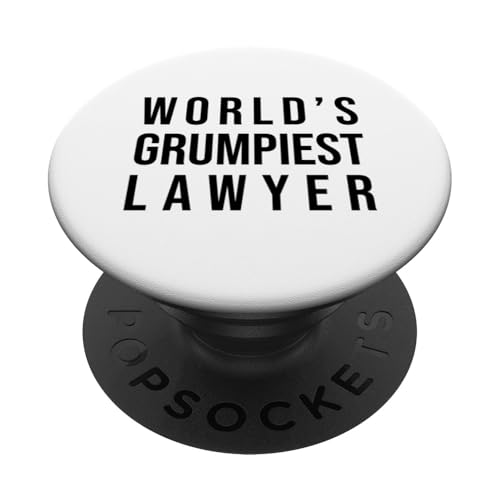 Der mürrischste Anwalt der Welt Lustige Anwaltskanzlei PopSockets Klebender PopGrip von VG Productions