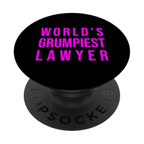 Der mürrischste Anwalt der Welt Lustige Anwaltskanzlei PopSockets Klebender PopGrip von VG Productions