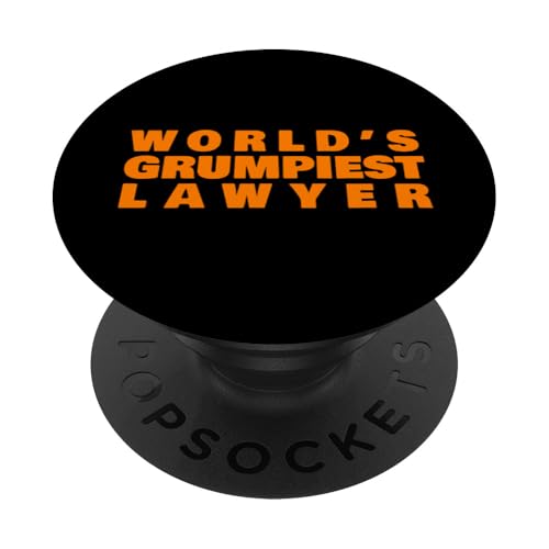 Der mürrischste Anwalt der Welt Lustige Anwaltskanzlei PopSockets Klebender PopGrip von VG Productions