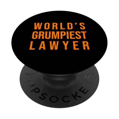 Der mürrischste Anwalt der Welt Lustige Anwaltskanzlei PopSockets Klebender PopGrip von VG Productions
