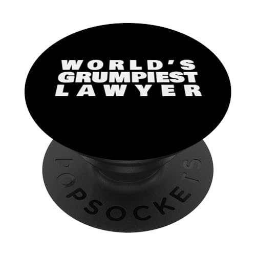 Der mürrischste Anwalt der Welt Lustige Anwaltskanzlei PopSockets Klebender PopGrip von VG Productions
