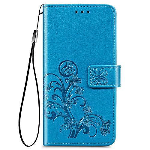 VGANA Hülle für Nokia G60, Brieftasche Handyhülle Schönes Muster mit Magnetverschluss und Bracket Funktion. Blau von VGANA